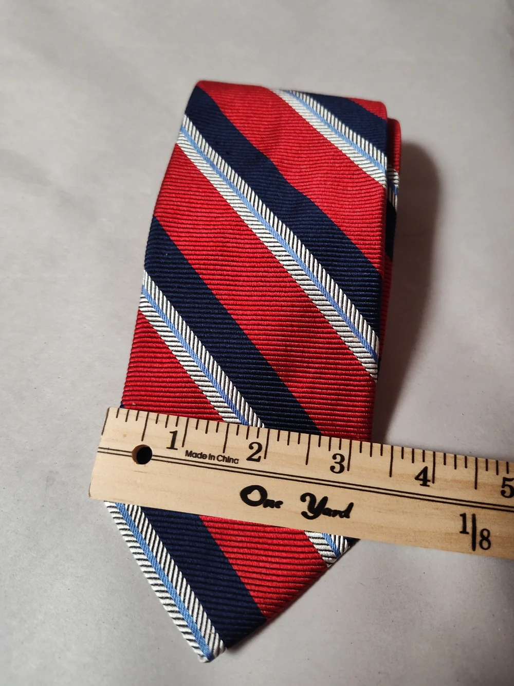 Brooks Brothers Makers & Merchant Mens Repp Tie Striped Silk USA 59X3.25
